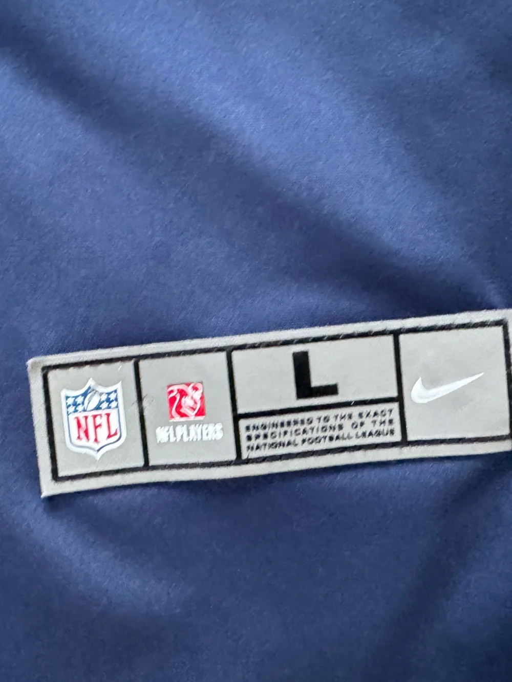 Nike Kids Seattle Seahawks Navy and Neon Green #14 Jersey - Picture 3 of 4